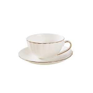 Small White British Afternoon Tea Cup Set Bone Ceramic Coffee Cup 1